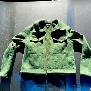 Women's Better Sweater® Zippered Fleece Chore Jacket Torrey Pine Green S